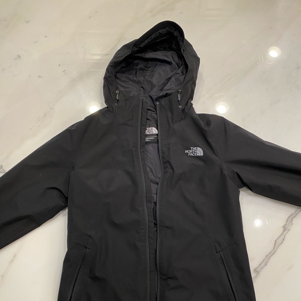 Black size small North face raincoat